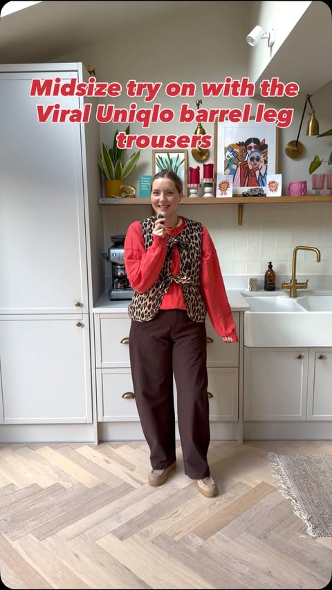 Instagram post by @leannedopaminedressing for Damson Madder. Caption reads: [...] 
Leopard Print gilet: @damsonmadder....