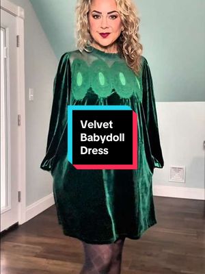 TikTok post by @staticdiva for Yeokou. Caption reads: @Yeokou Velvet Babydoll A-line Dress would be....