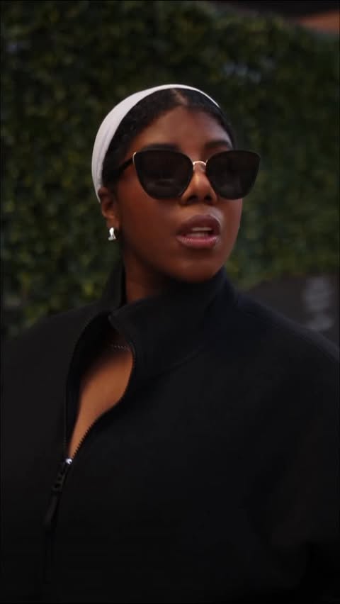 Instagram post by @lathereew for Fabletics. Caption reads: When your activewear matches your vibe @fabletics....