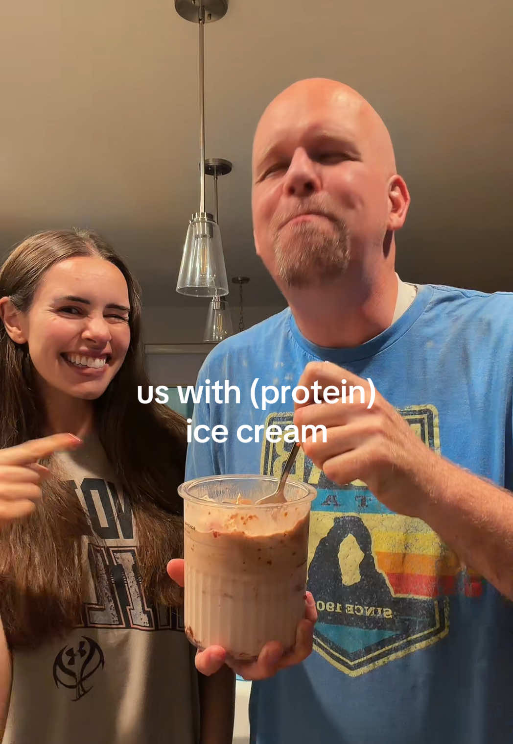 TikTok post by @elishevawhite for Just Ingredients. Caption reads: broke out the ninja creami and made the most....