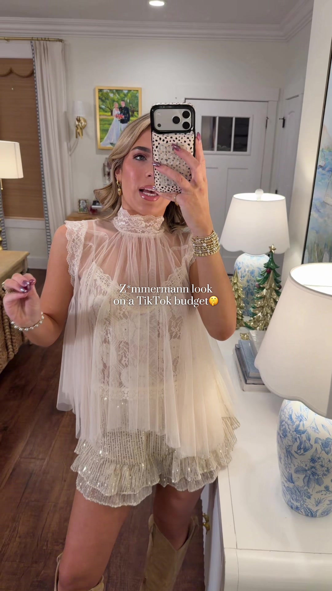 TikTok post by @torijflow for Vestique. Caption reads: [...] or even just jeans!! Wearing size S!....