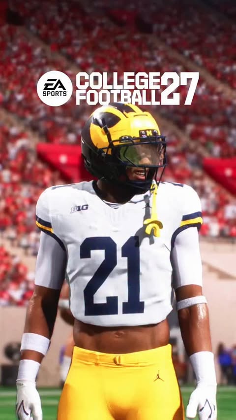 Instagram post by @qjbeat for EA SPORTS College Football. Caption reads: #Ad New Features in College Football 27 Road to....