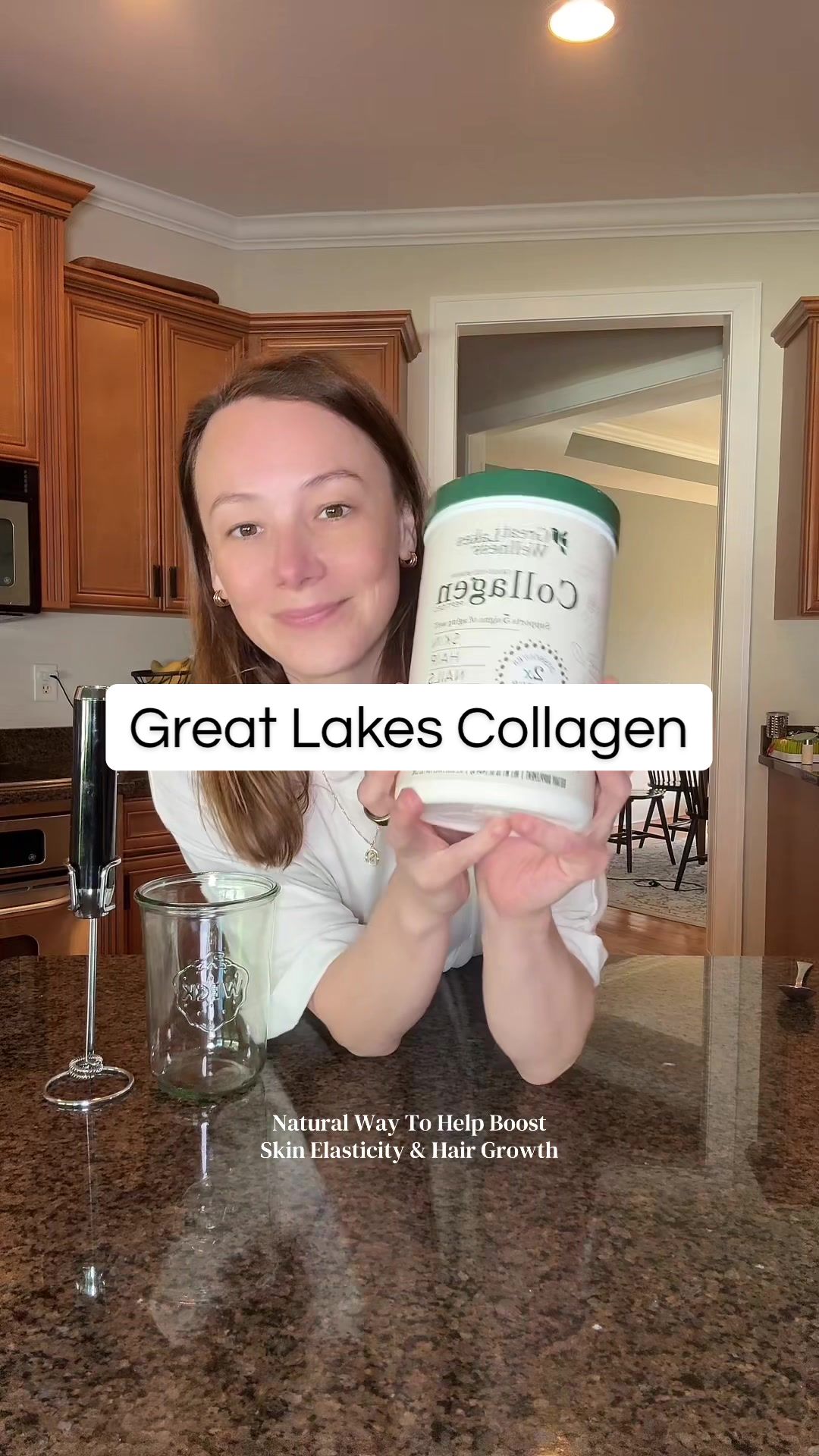TikTok post by @sararaecreates for Great Lakes Wellness. Caption reads: [...] with it! I'm obssesed with @Great Lakes....