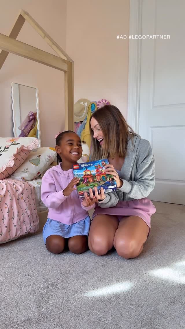 Instagram post by @talktargettome for LEGO. Caption reads: #ad | who said LEGO® sets were just for boys?! 🤪....
