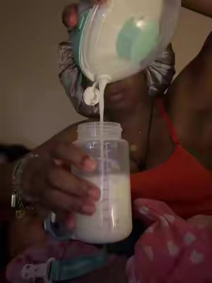 TikTok post by @locmamaevy for mombella official. Caption reads: She loves her new binky teether from @MombellaUS....