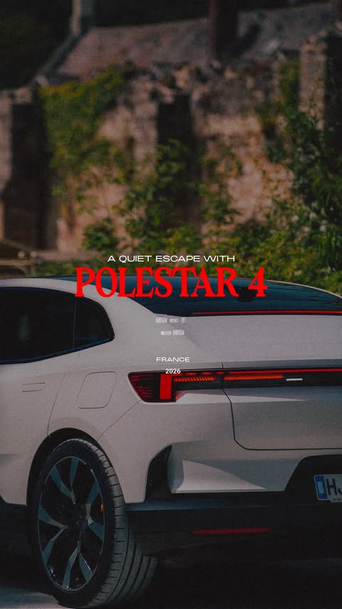 Instagram post by @amryraw for Polestar. Caption reads: [...] kind of escape. A first drive with the....