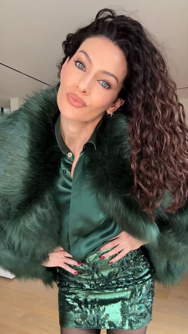 Instagram post by @paolaturani for GUESS. Caption reads: It’s party season 🎉🍾 with @marciano....