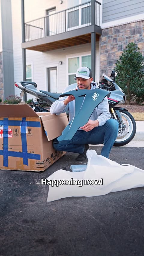 Instagram post by @rjmakesvideos for Monster Fairings. Caption reads: [...] Black Friday discount....