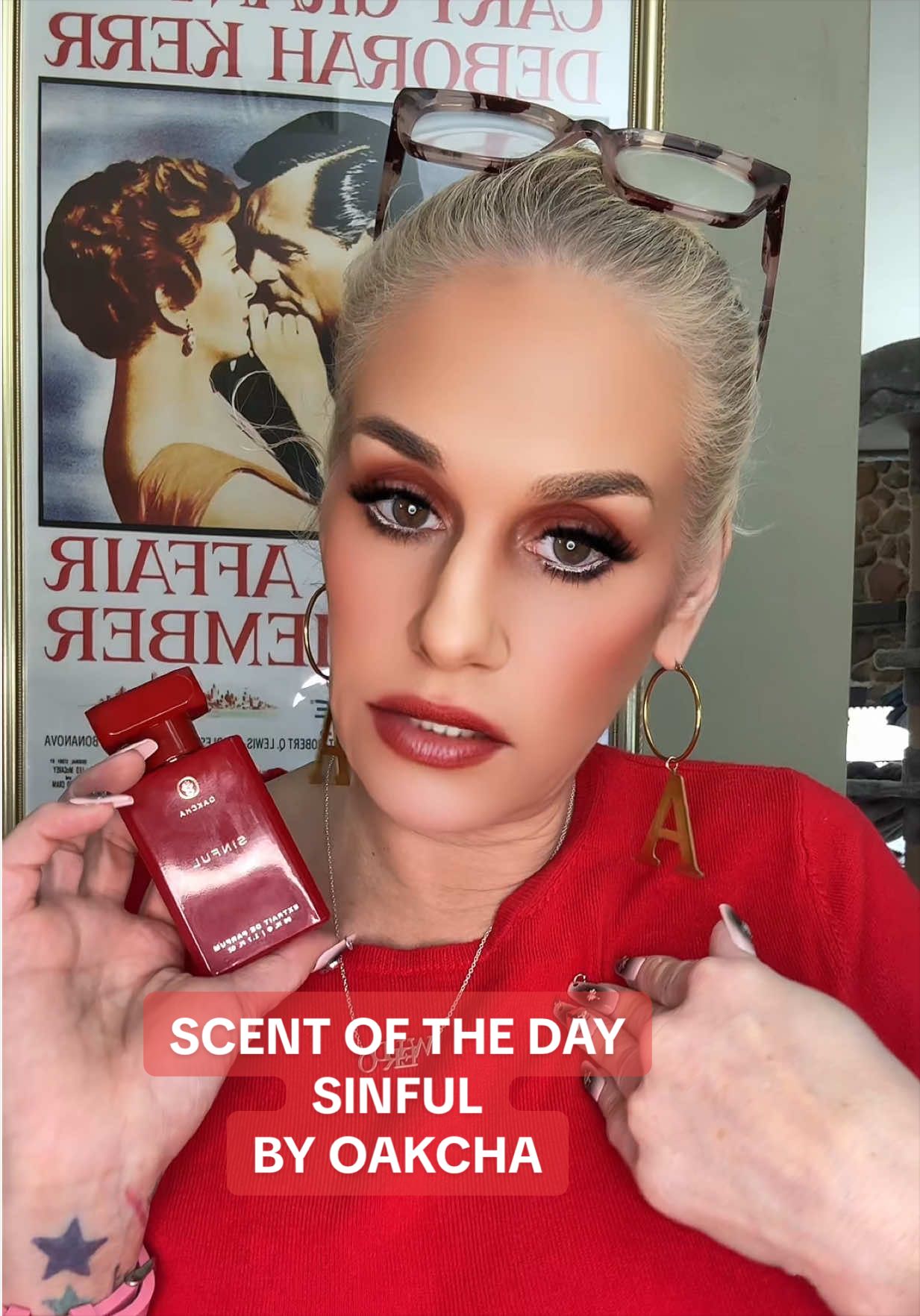 TikTok post by @anniesmellsamazing for Oakcha. Caption reads: [...] is your scent of the day. I’m wearing OAKCHA....