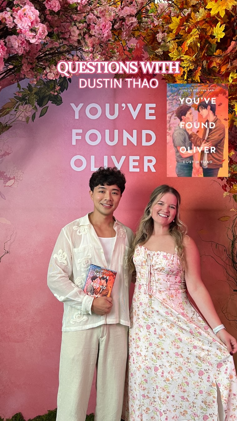 Instagram post by @macksbookks for Penguin Teen. Caption reads: Rapid fire questions with @thedustinthao....