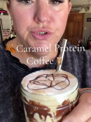 TikTok post by @iamlazeketo for Javy Coffee. Caption reads: @Javvy protein coffee #javvyprotein.