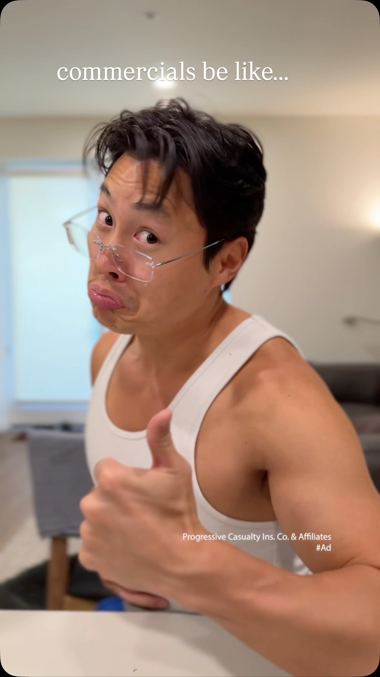 Instagram post by @jon_moon13 for Progressive. Caption reads: #ad for real though... @progressive made signing....