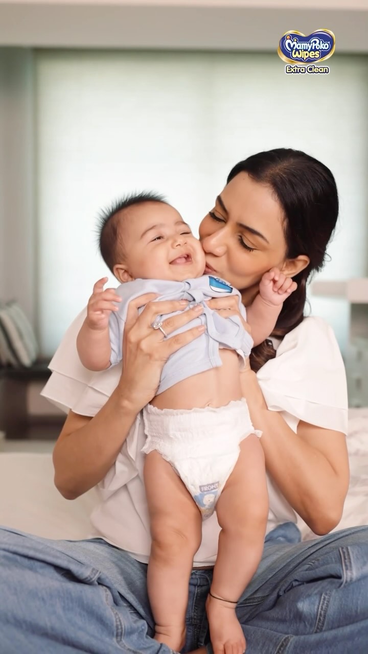 Instagram post by @smriti_khanna for MamyPoko. Caption reads: As a mum, I always want the best for my little....