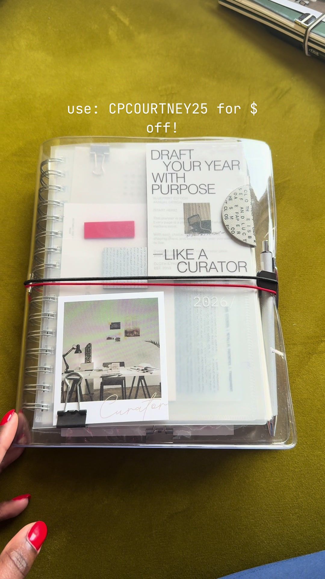 TikTok post by @thecourtneycreative for Clothandpaper. Caption reads: [...] 🙂‍↕️ use “CPCOURTNEY25” for $ off!....