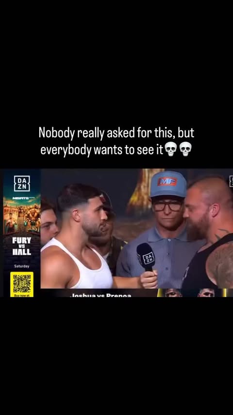 Instagram post by @ufc.mindset for DAZN Boxing. Caption reads: [...] 🥊👇 #DAZNFuryVsHall #PaidPartner....