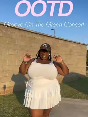 TikTok post by @girlthatskennn for BTArtbox. Caption reads: [...] Skirt, Jewelry: @SHEIN US Press Ons:....