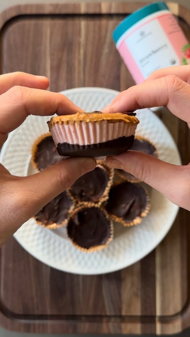 Instagram post by @saras_eats_and_sweets for Nature Restore. Caption reads: Yes, you do deserve a sweet treat!😉🍓🥜🍫 And....