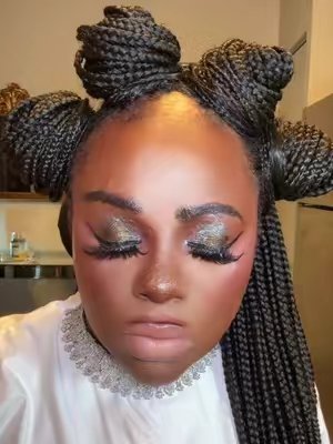 TikTok post by @sasha_british for Adriana Nichole Cosmetics. Caption reads: [...] here you have to see this!💚 @@Adriana....