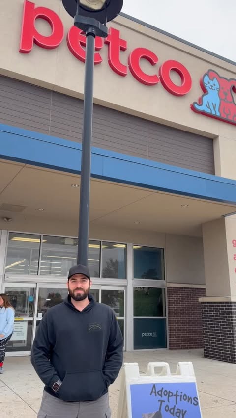 Instagram post by @oliversue_sydney for Petco. Caption reads: Adoption today over here at the PetCo in Cedar....