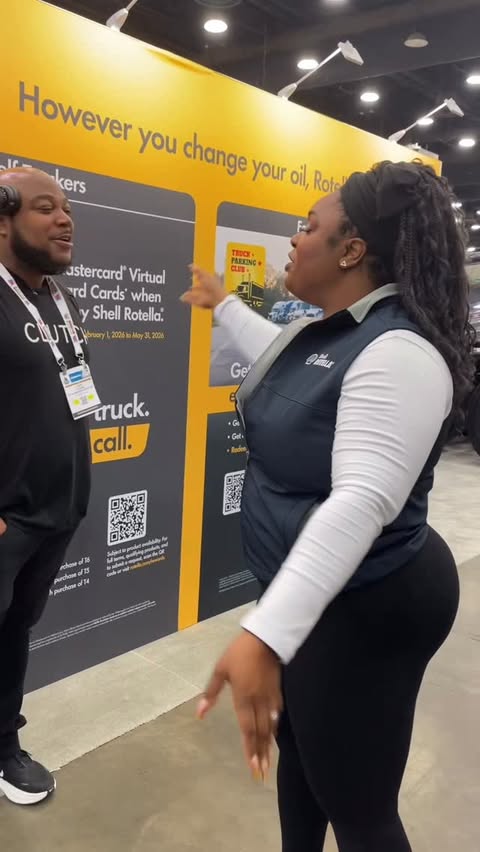 Instagram post by @iamlarrycothran for Shell Rotella. Caption reads: Come by today at the @shellrotellat booth at....