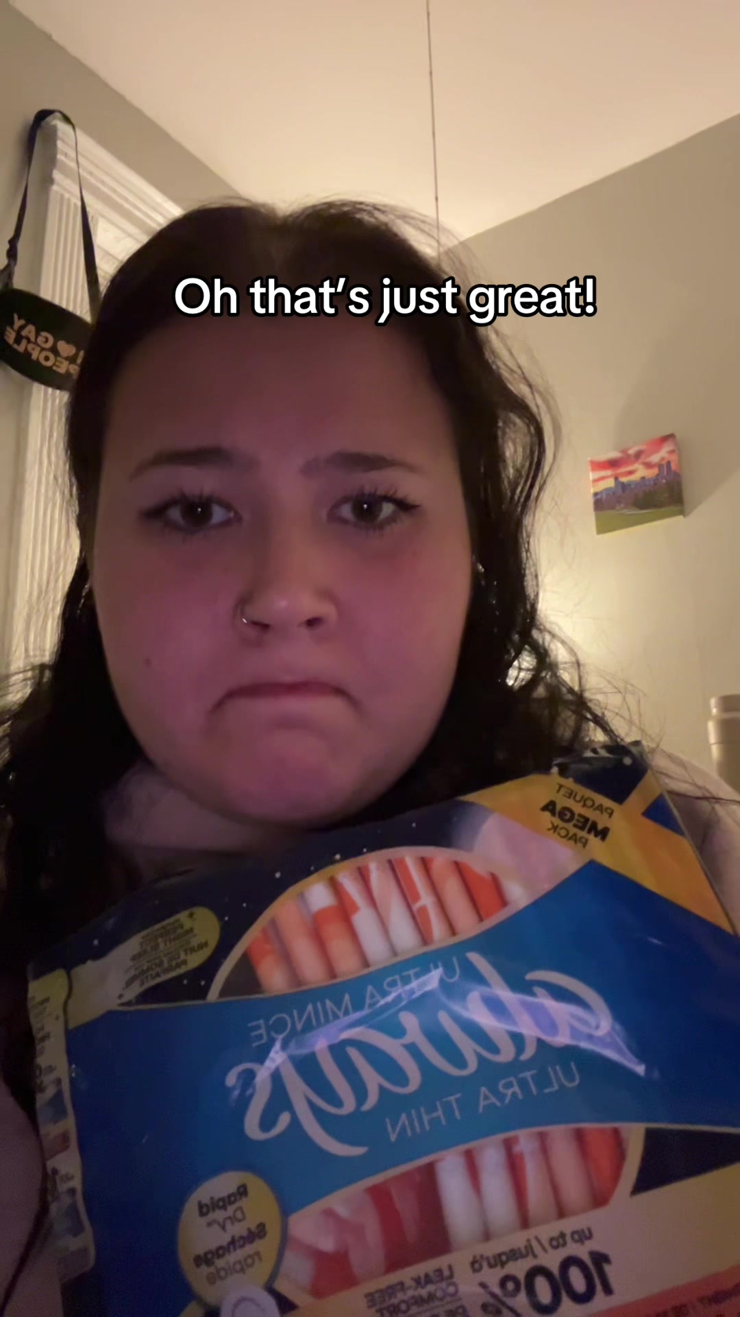 TikTok post by @crunchyppsock7 for Always. Caption reads: Yay women’s health #pcos #alwayspads #always....