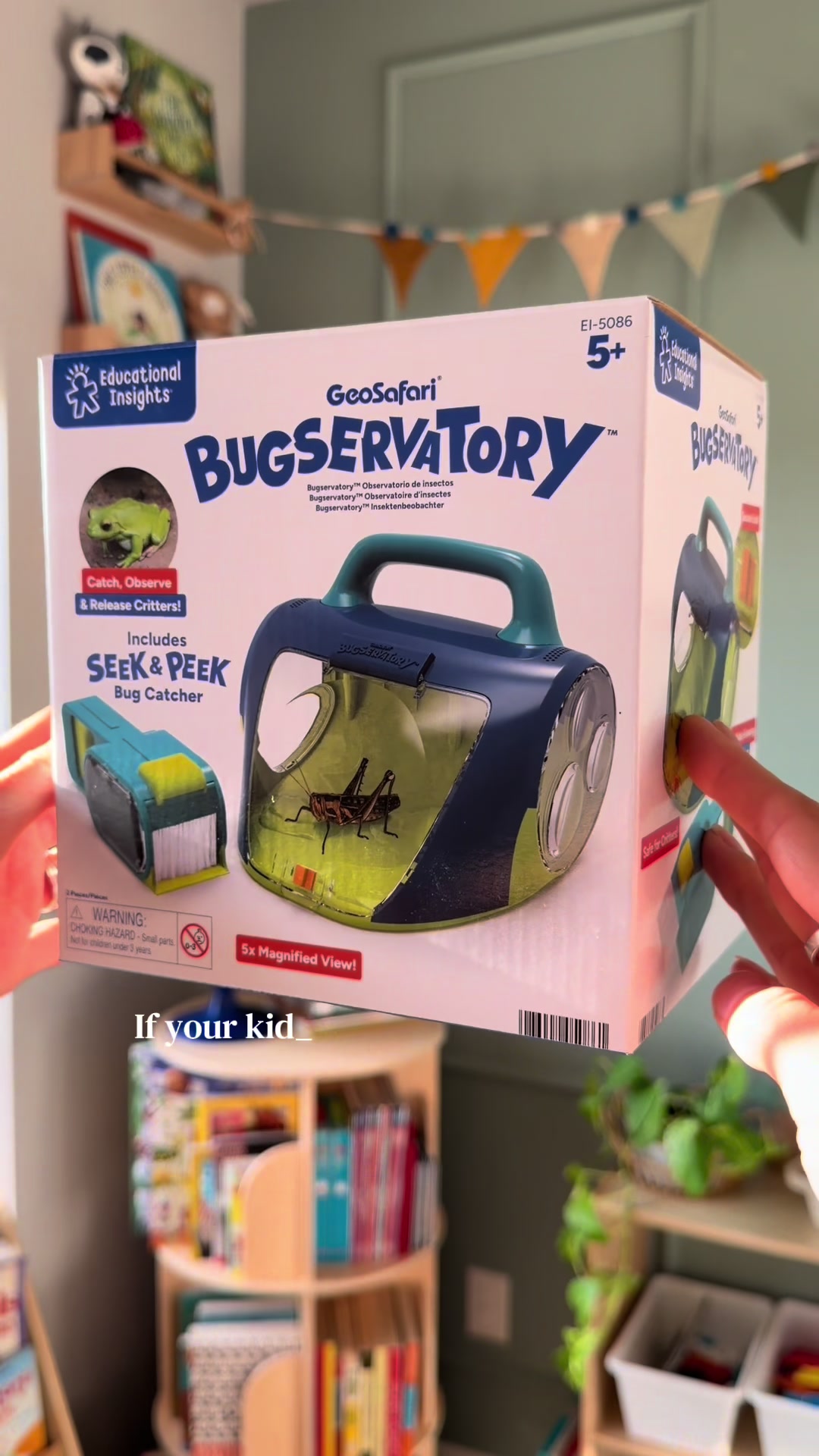 TikTok post by @bronwenvictoria for Educational Insights. Caption reads: [...] The GeoSafari Bugservatory from @Educational....