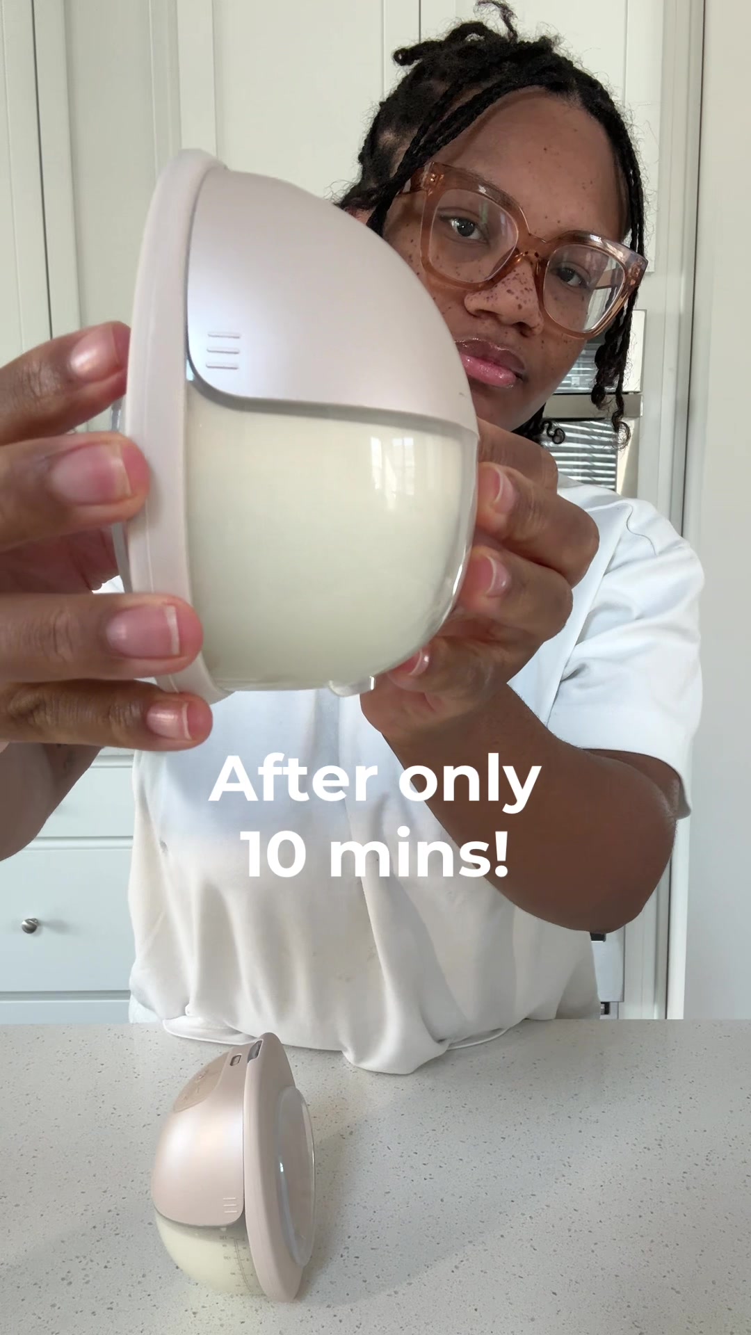 TikTok post by @majaenixon for Legendairy Milk. Caption reads: [...] #breastfeeding @eufybaby @Legendairy Milk.
