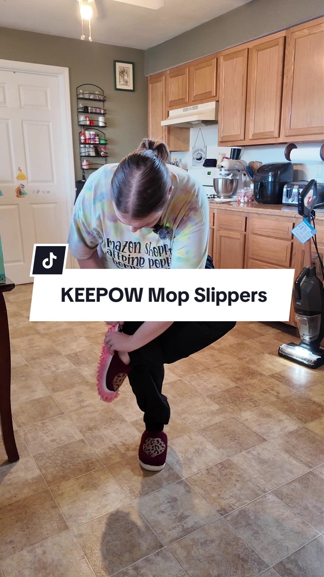 TikTok post by @joaveragemama for KEEPOW. Caption reads: [...] with these on if you couldn’t tell 😅😂....