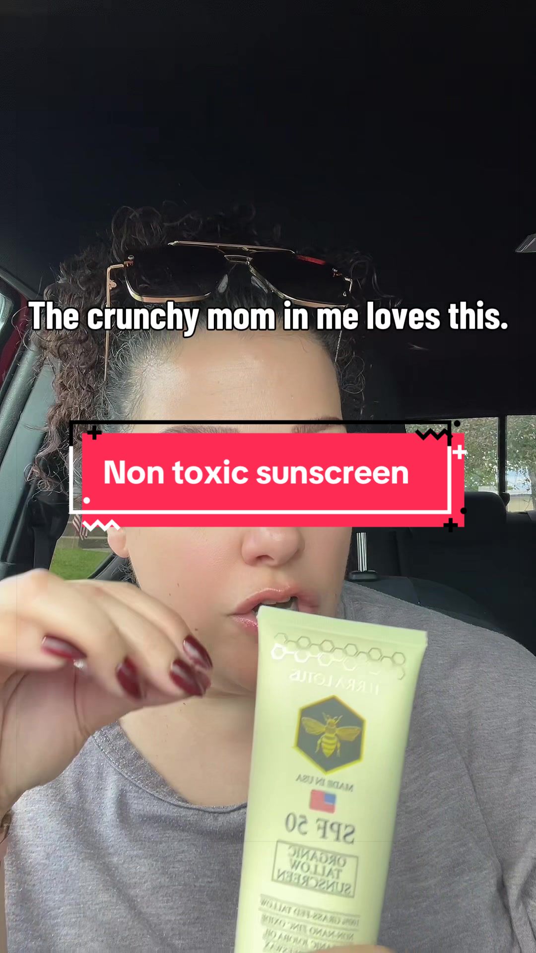 TikTok post by @jamiereiter726 for Terra Lotus. Caption reads: Mom-approved sunscreen? Found it. @Terra Lotus....