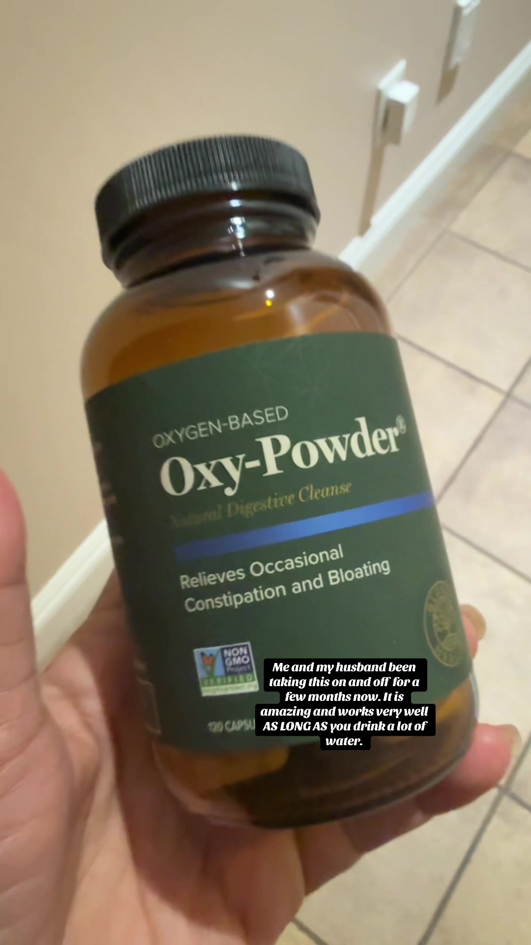 TikTok post by @dollysingh2181 for Global Healing. Caption reads: Global Healing Oxy-powder colon cleanse @Global....