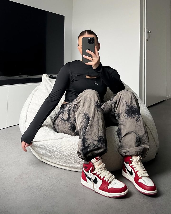 Instagram post by @evitanicola for Hypebae. Caption reads: Sneaker of the year? 🫶🏼 #ad.