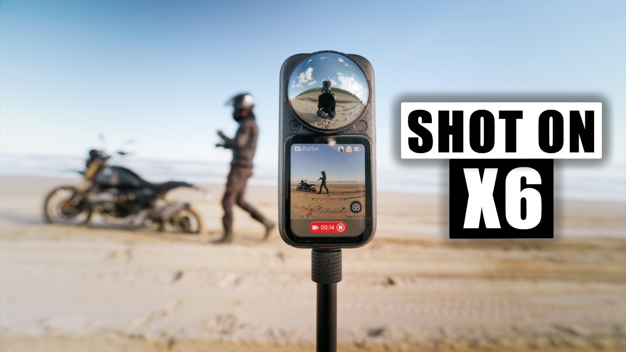 YouTube post by @MotoFeelz for Dehancer. Caption reads: The First 360 Camera I’d Use for Everything |....
