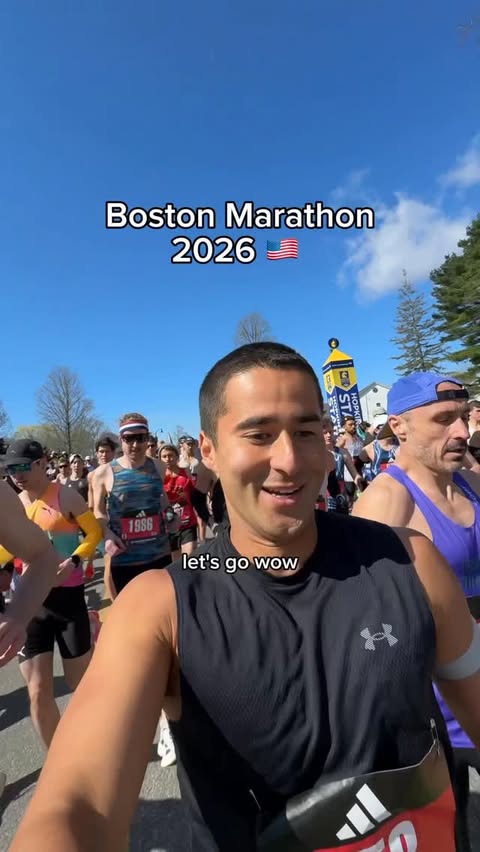 Instagram post by @coachtommy.nrg for Under Armour. Caption reads: [...] Marathon block. Awesome to see fellow Under....