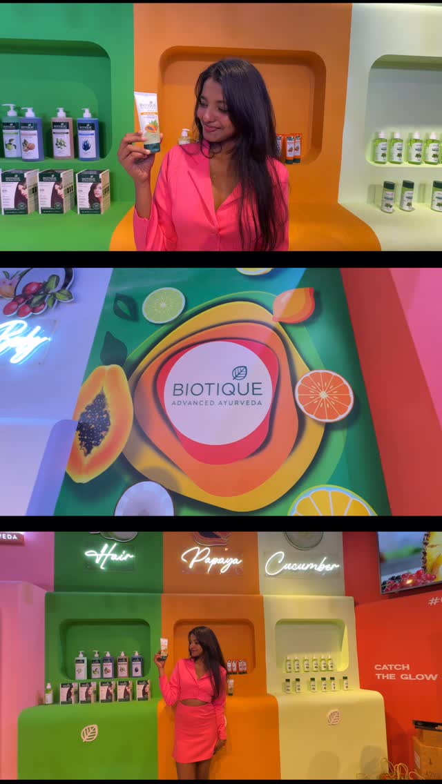 Instagram post by @its_me._christy_ for Biotique. Caption reads: Nature’s touch for radiant skin @biotique_world 
....