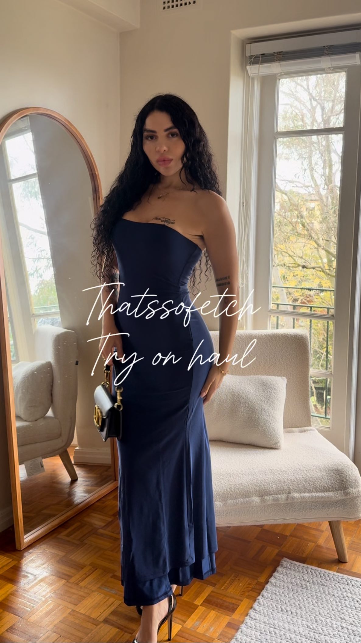 Instagram post by @luanaostling for THATSSOFETCH.COM.AU. Caption reads: 3 new fits from @thatssofetchau — a forever....