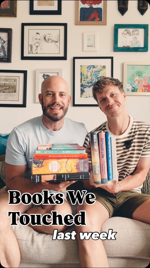 Instagram post by @christophermetts for Alfred A. Knopf. Caption reads: BOOKS WE TOUCHED LAST WEEK in which we ask each....