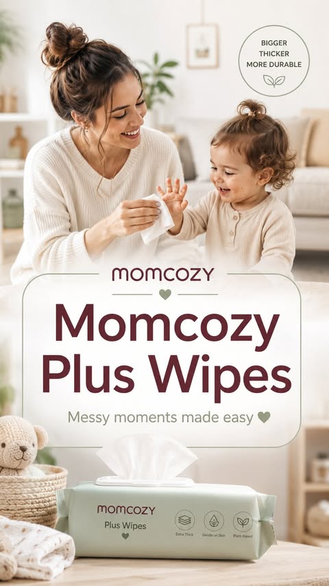Instagram post by @ugcbytubaa for Momcozy. Caption reads: [...] part of motherhood 🤍 That’s why I love....
