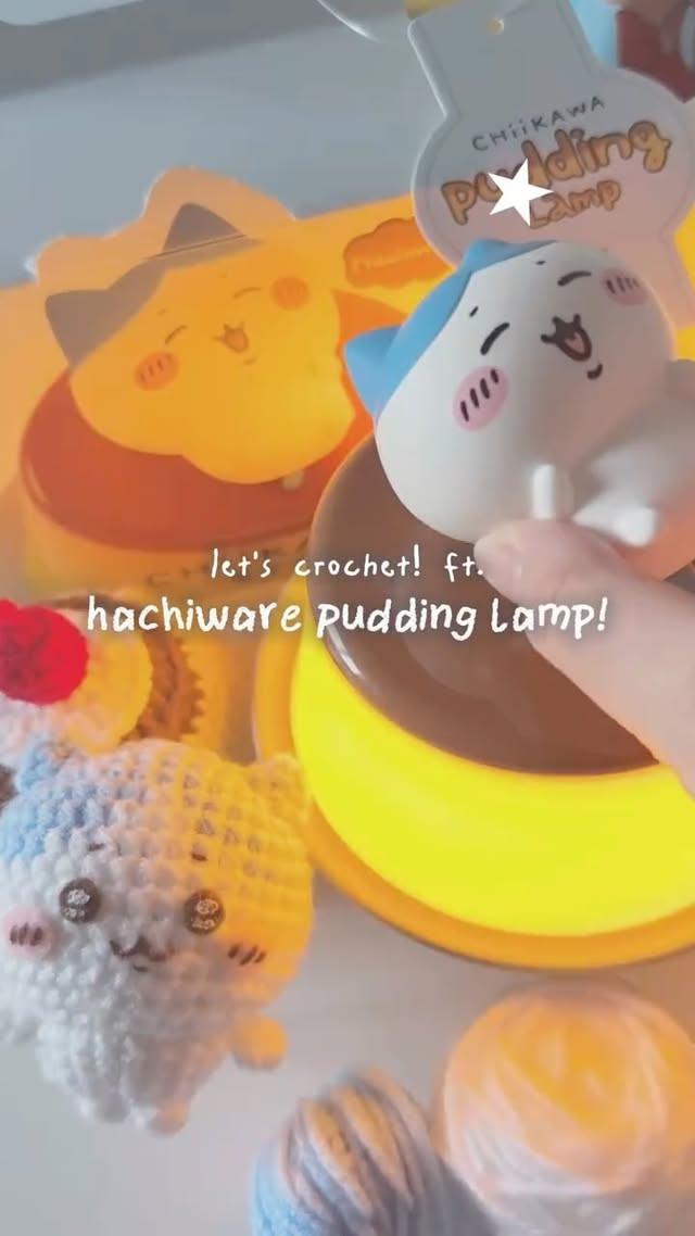Instagram post by @knotmichelle for Martube Gift. Caption reads: hachiware pudding lamp 🍮

thank you so much....