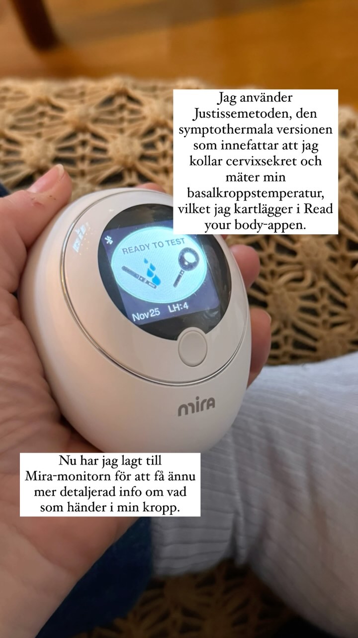 Instagram post by @vulverinekoos for Mira Fertility. Caption reads: Innehåller info om betalt samarbete: 
Här har vi....