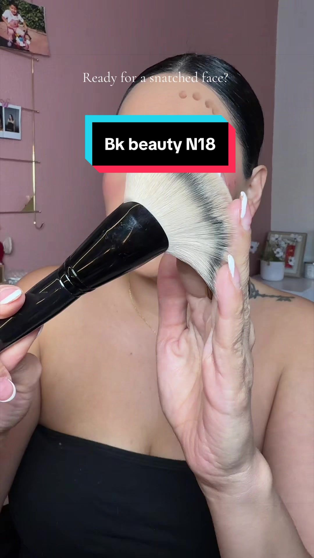 TikTok post by @debralorrainee for BK Beauty. Caption reads: [...] this. It will sell out 👀 @BK Beauty Brushes....