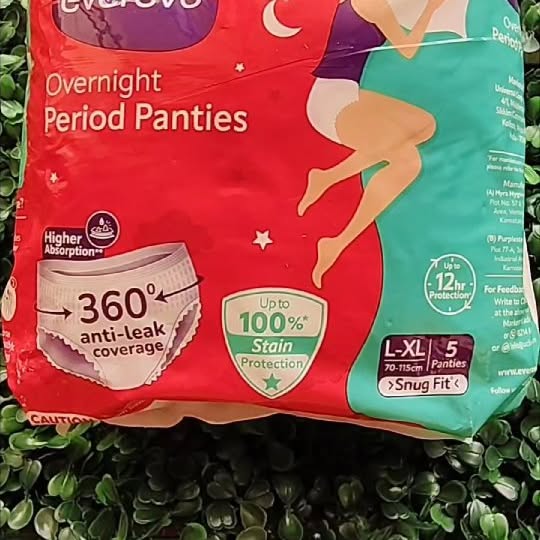 Instagram post by @bindi.yajnik.pandey for Evereve. Caption reads: No more leaks, no more rashes, no more pad....