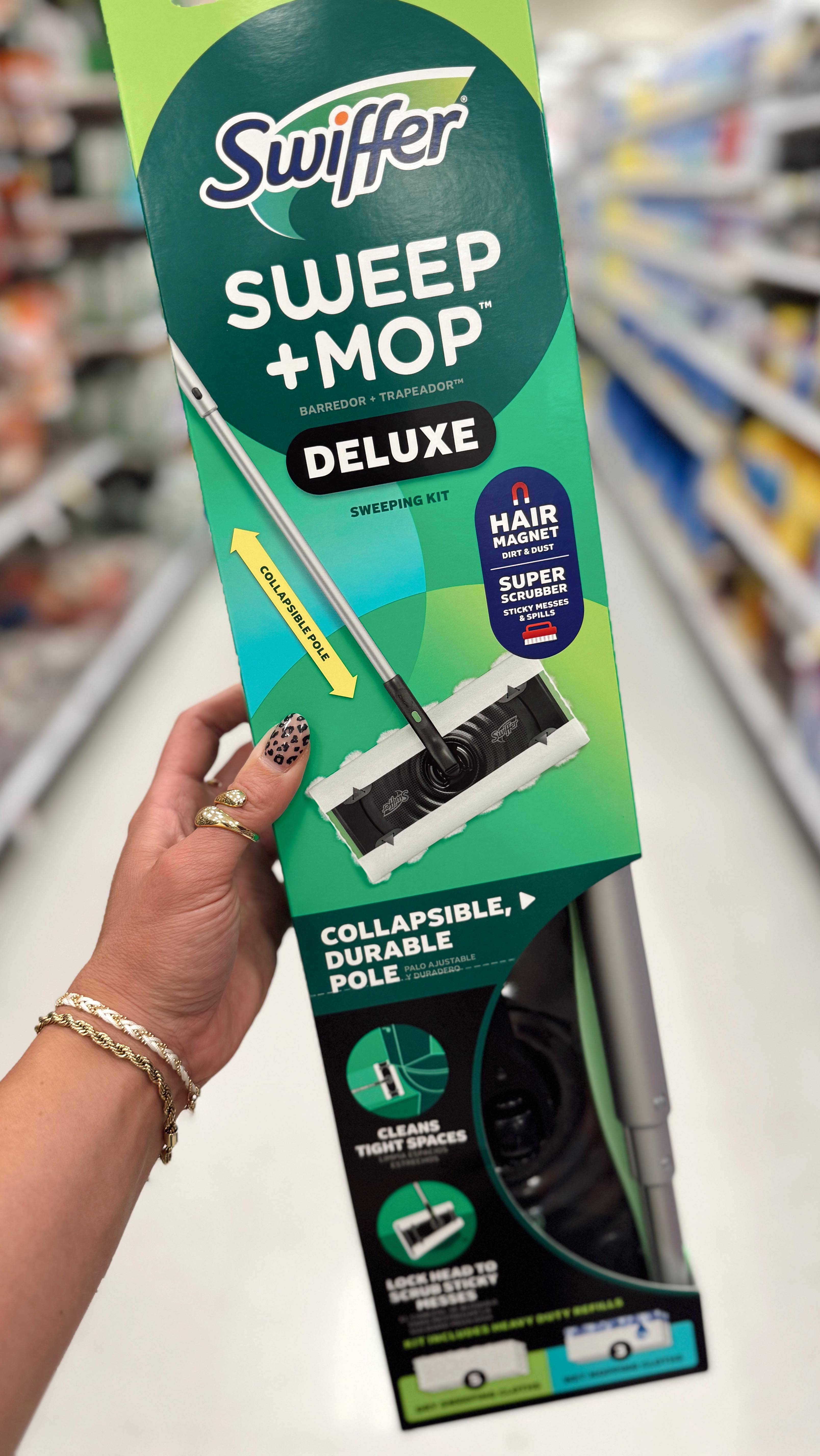 Instagram post by @best.of.target for Swiffer. Caption reads: #SwifferPartner #Ad Summer is right around the....