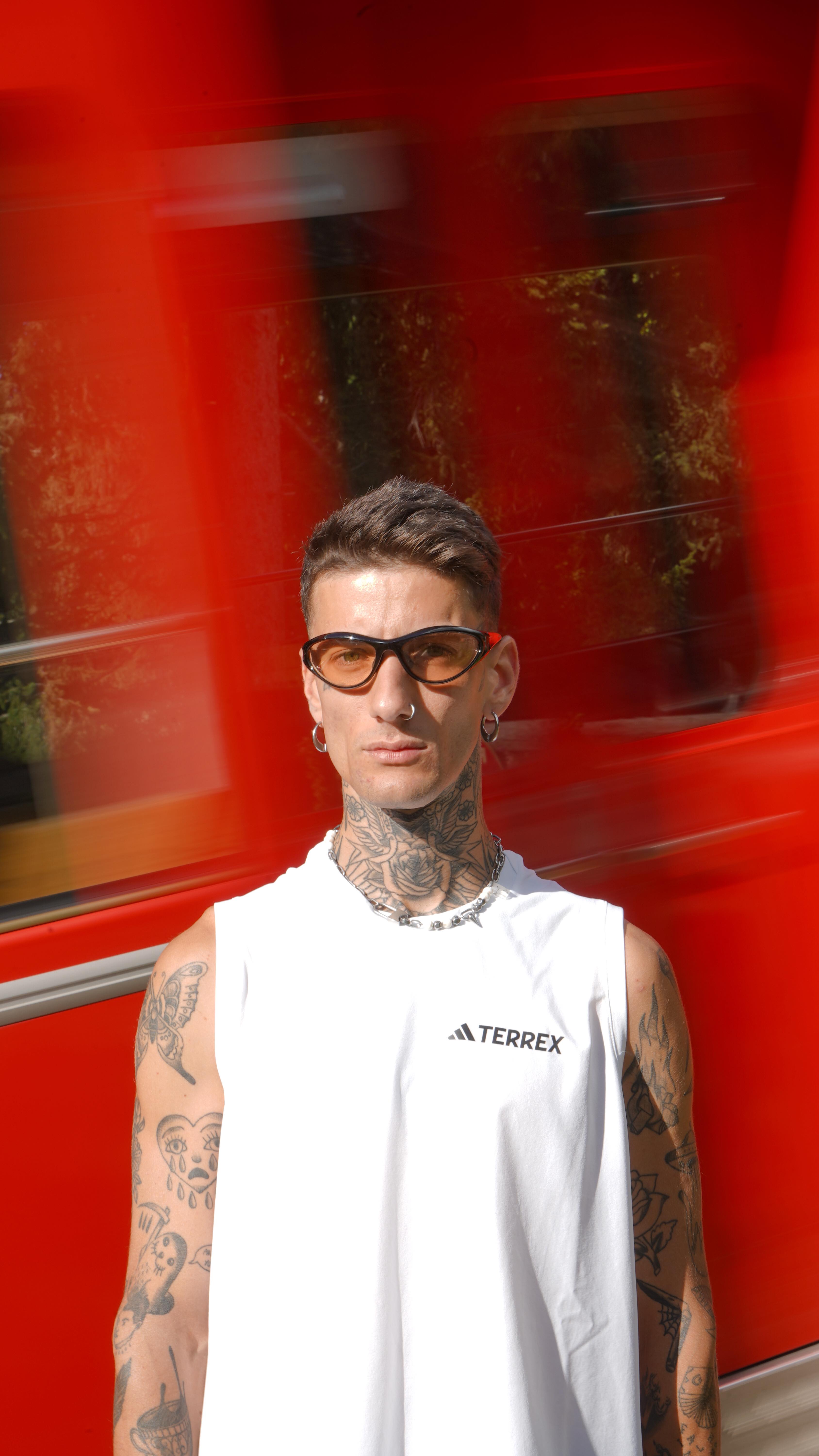 Instagram post by @romain.wyndaele for adidas TERREX. Caption reads: Recap UTMB week with @adidasterrex....