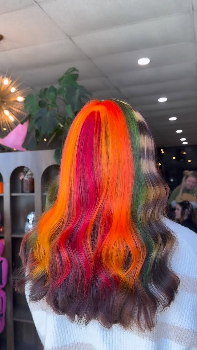 Instagram post by @creations.by.k80 for K18 Hair. Caption reads: [...] @dangerjonescreative @k18hair • • •....