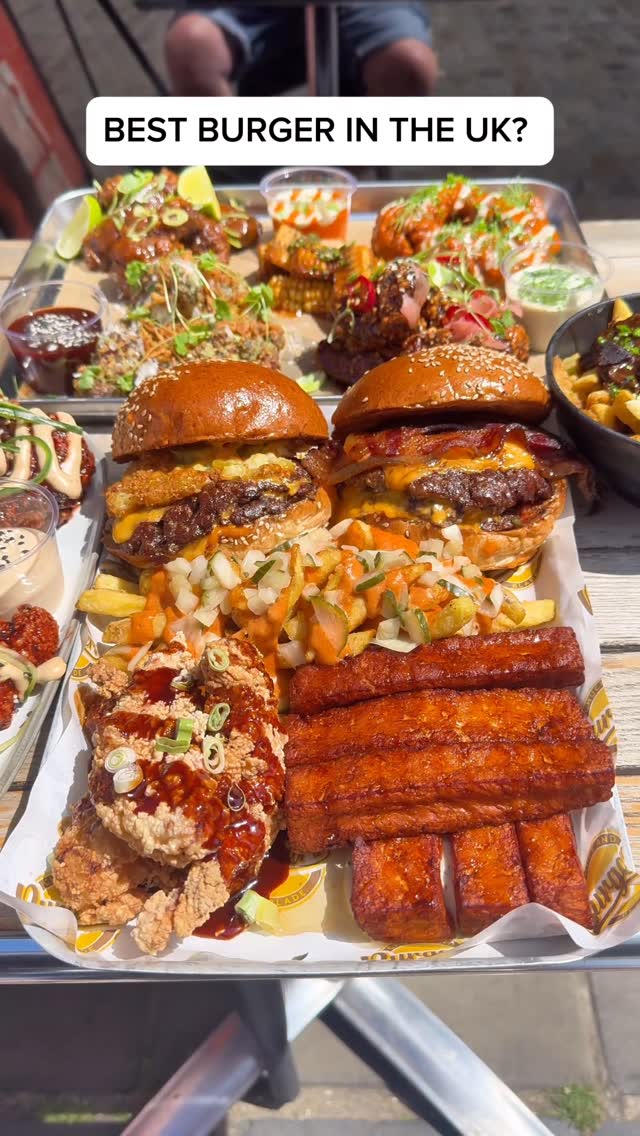 Instagram post by @eatingwithtod for Uber Eats. Caption reads: HUNTING FOR THE BEST BURGER IN THE UK 🇬🇧 🍔....