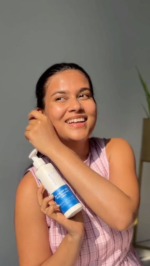 Instagram post by @awesometanvi for Be Bodywise. Caption reads: [...] SPF50 SkinCareIndia HealthySkin GlowUp....