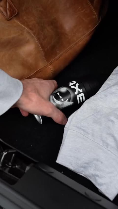 Instagram post by @maxfalldorf for AXE. Caption reads: Starting the day fresh - with @axe.offiziell....