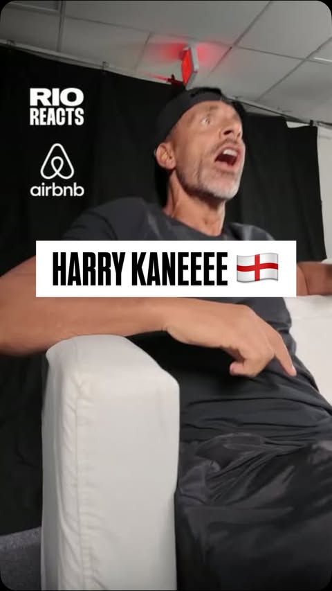 Instagram post by @rioferdinandpresents for Airbnb. Caption reads: HARRY KANE WOWWWWW!!!! England 2-1 DR Congo....