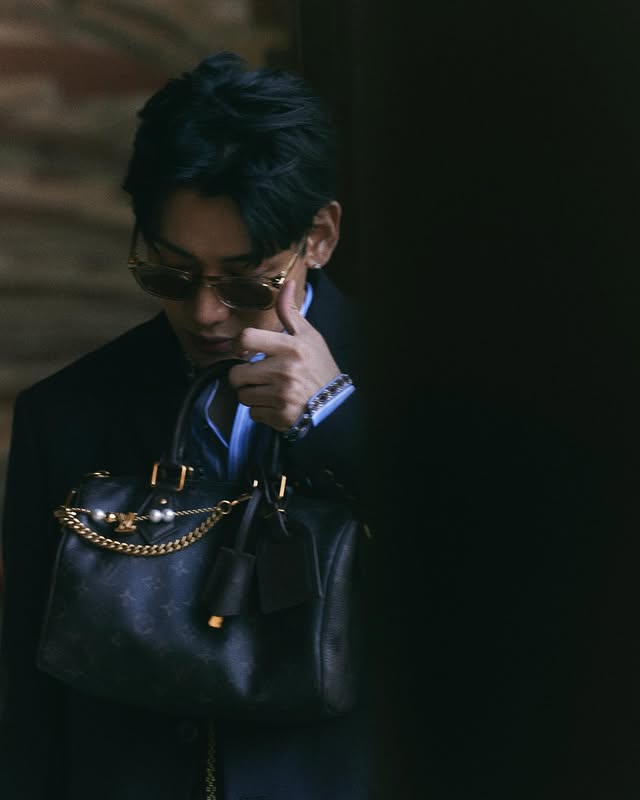 Instagram post by @bambam1a for Louis Vuitton. Caption reads: so far 2026 been nice to me

#LouisVuitton....
