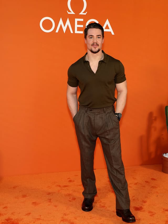 Instagram post by @alexander.dreymon for OMEGA. Caption reads: @omega thank you for having us! We met so many....